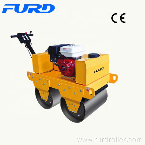 Pavement Compaction 550kg Two Drums Hand Operated Roller
